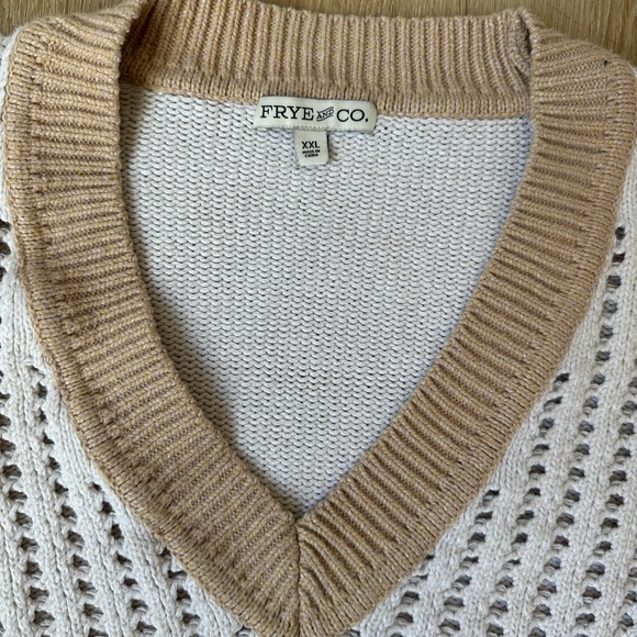 Frye and Co Women's vneck knitted Sweater xxl - Picture 2 of 7
